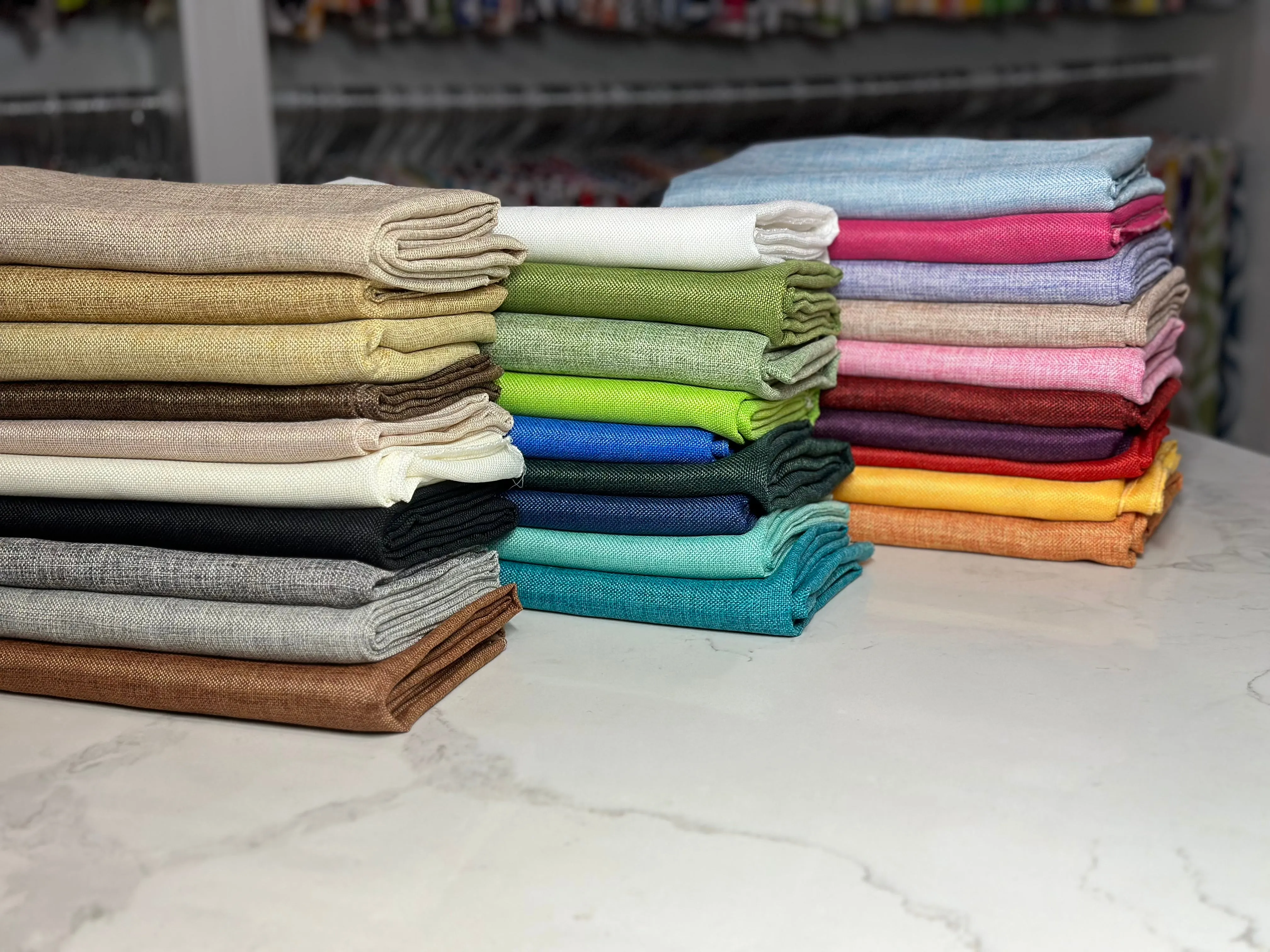 1pc - Imitation Burlap Table Linen 132" Round - Sand