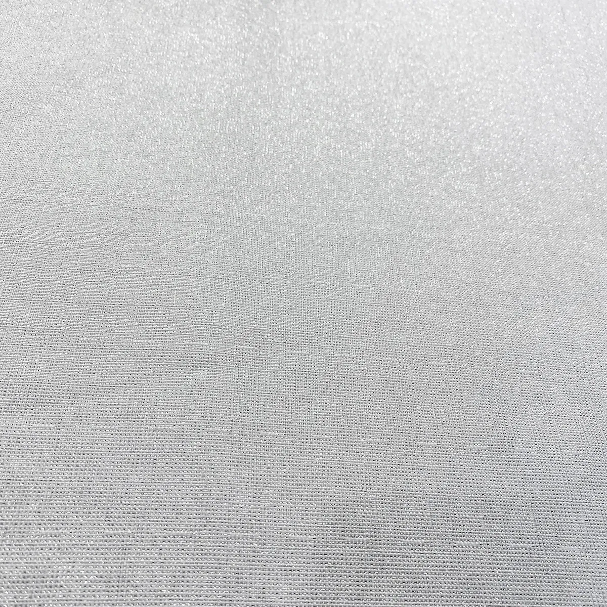 1pc - Metallic Burlap Table Linen 108"x156" Banquet - White/Silver