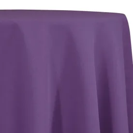 1pc - Premium Poly (Poplin) Table Linen 132" Round - Raisin 1356