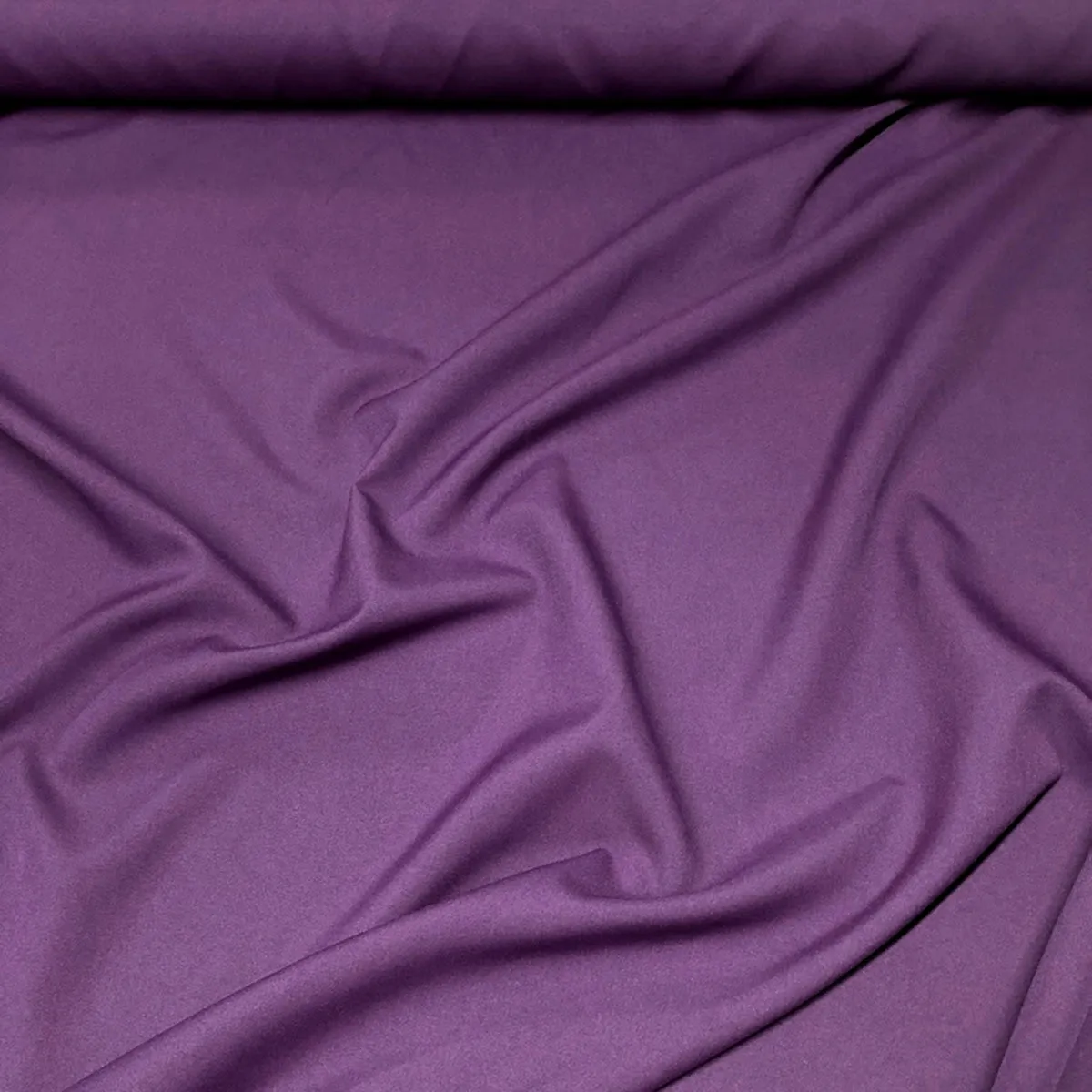 1pc - Premium Poly (Poplin) Table Linen 132" Round - Raisin 1356