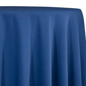 1pc - Premium Poly (Poplin) Table Linen 134" Round - Blue Slate 1776