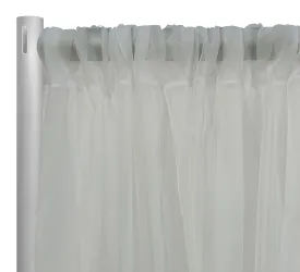 1pc - Voile Drapery Panel 9' Tall x 118" wide - Ivory