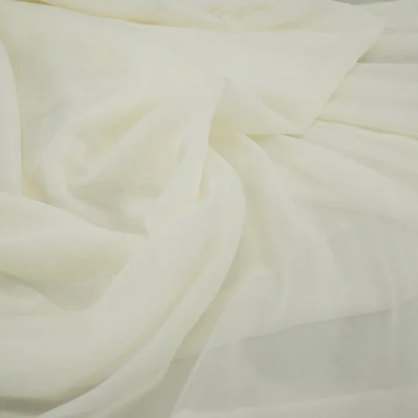 1pc - Voile Drapery Panel 9' Tall x 118" wide - Ivory