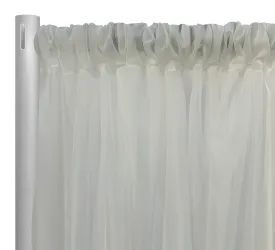 1pc - Voile Drapery Panel 9' Tall x 118" wide - White