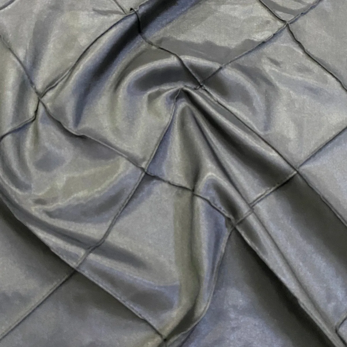 200pcs - 4" Pintuck Taffeta Table Napkin 18"x18" Square - Charcoal