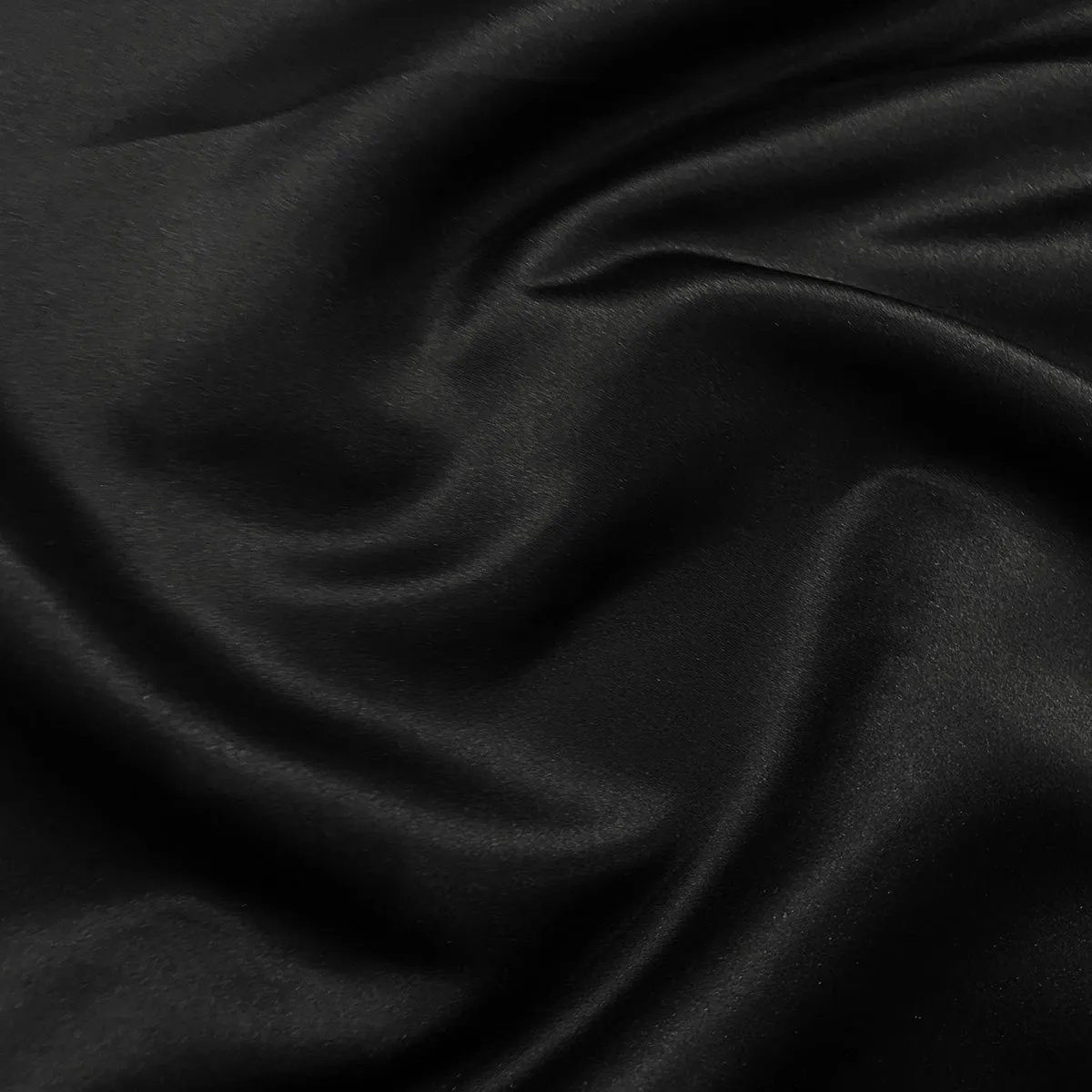 2pcs - Lamour (Dull) Satin Table Linen 90"x180" Banquet - Black 1155