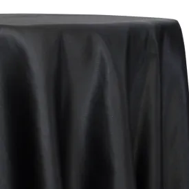 2pcs - Lamour (Dull) Satin Table Linen 90"x180" Banquet - Black 1155