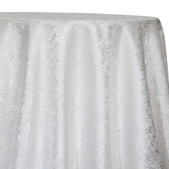 2pcs - Twinkle Tensil Table Linen 120"x120" Square - White