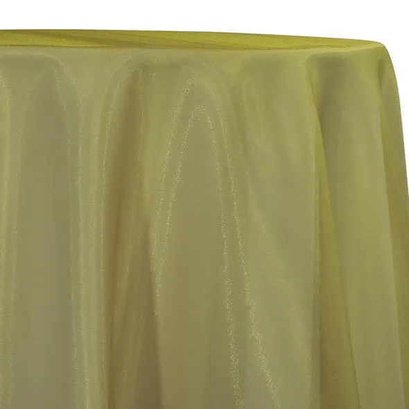 7pcs - Crystal Organza Table Linen 85"x85" Square - Olive 337