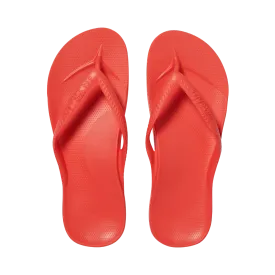 Archies Arch Support Flip Flops - Coral