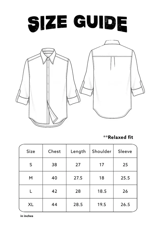 Blue denim relaxed fit shirt