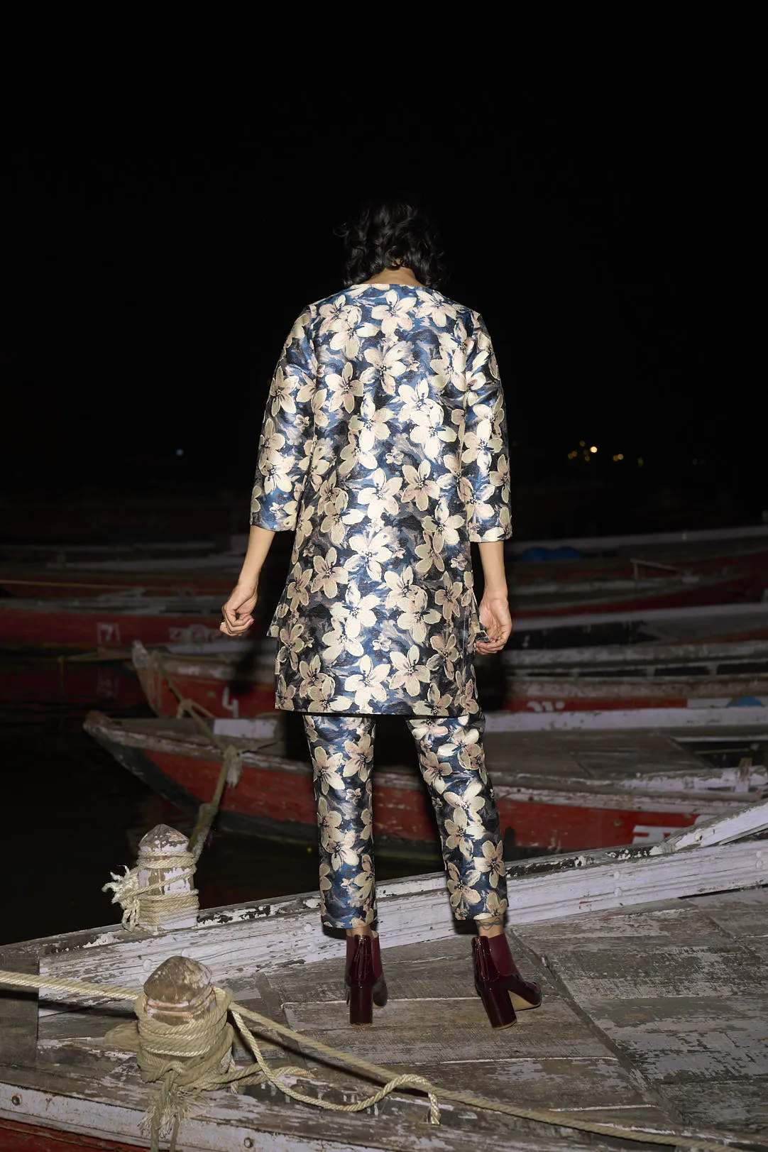 Brocade High/Low Top