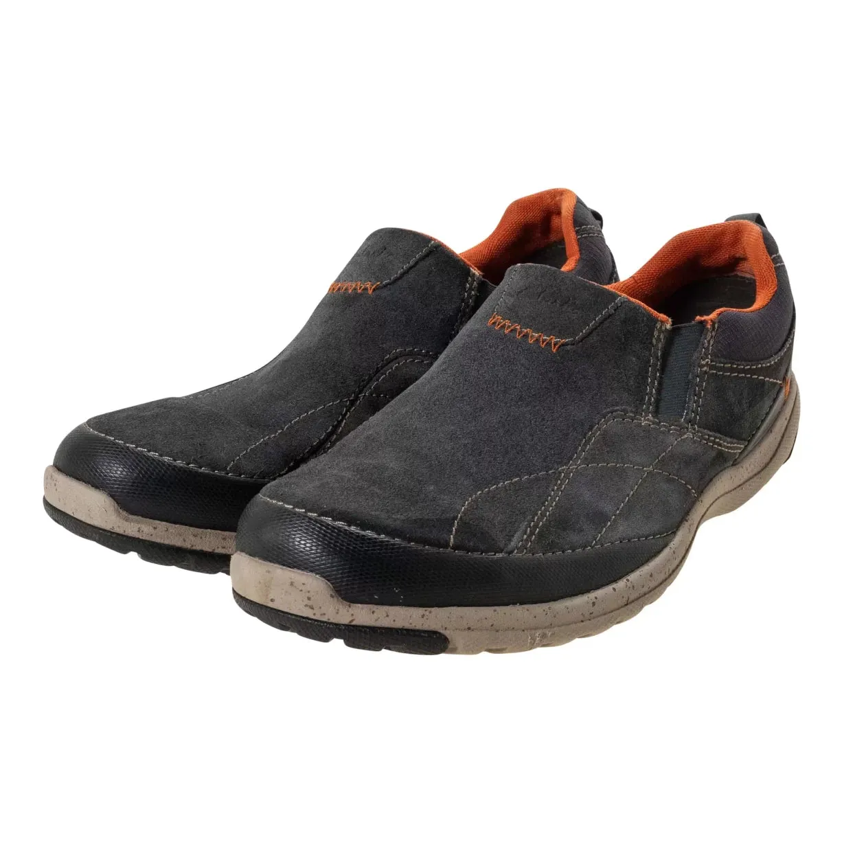 Clarks Suede Slip On Shoe - Men's