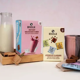 Coffee 10 Cubes Assorted Pack  Strawberry Milkshake Cubes