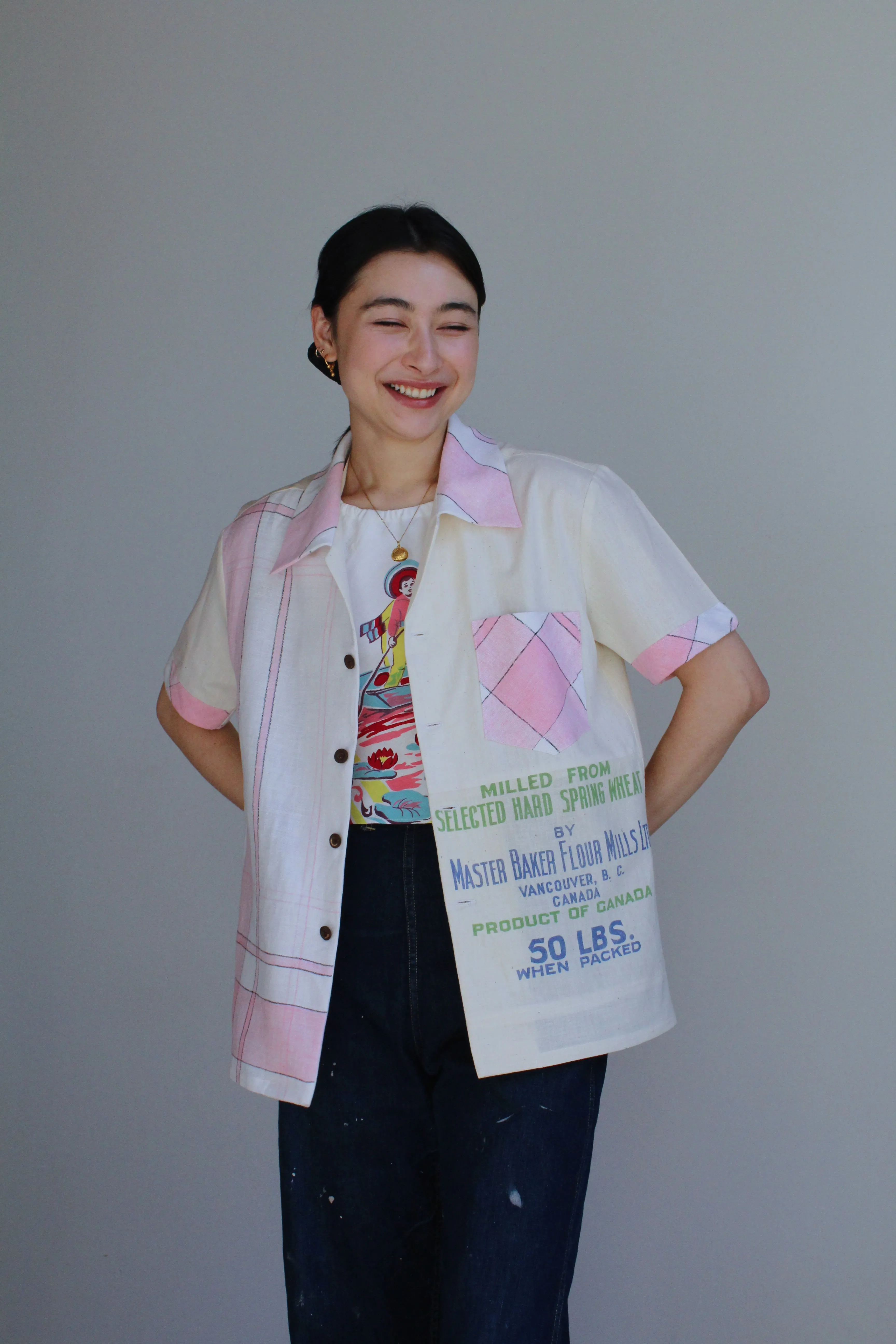 Crane Brand Plaid Shirt ~ Medium