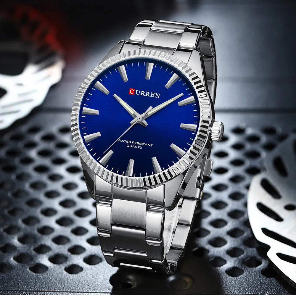 CURREN Original Brand Stainless Steel Band Wrist Watch For Men With Brand (Box & Bag)-8425