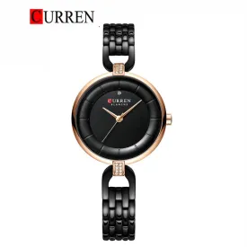 CURREN Original Brand Stainless Steel Band Wrist Watch For Women With Brand (Box & Bag)-9052