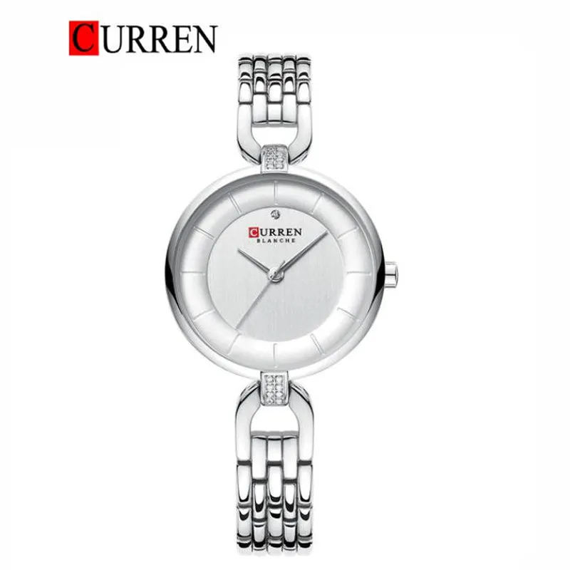 CURREN Original Brand Stainless Steel Band Wrist Watch For Women With Brand (Box & Bag)-9052