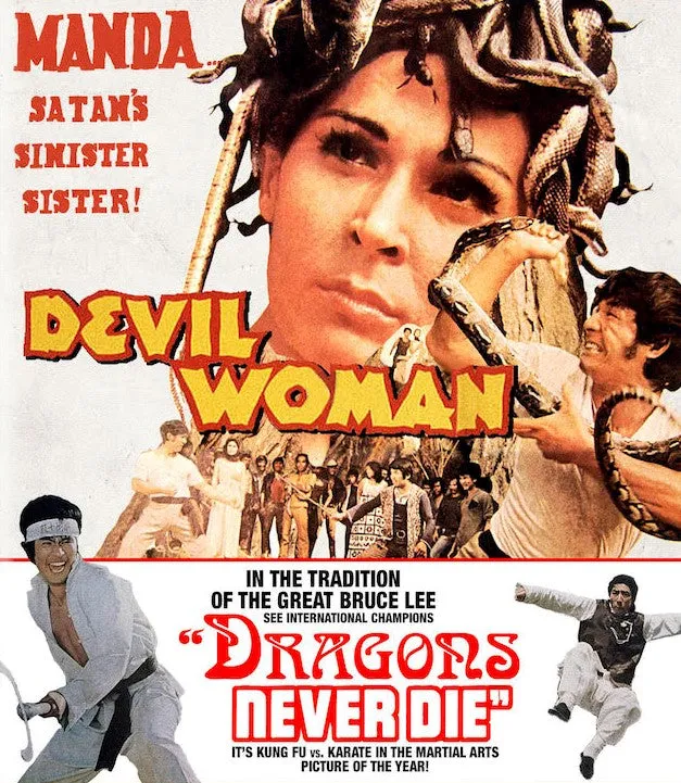 DEVIL WOMAN / DRAGONS NEVER DIE BLU-RAY