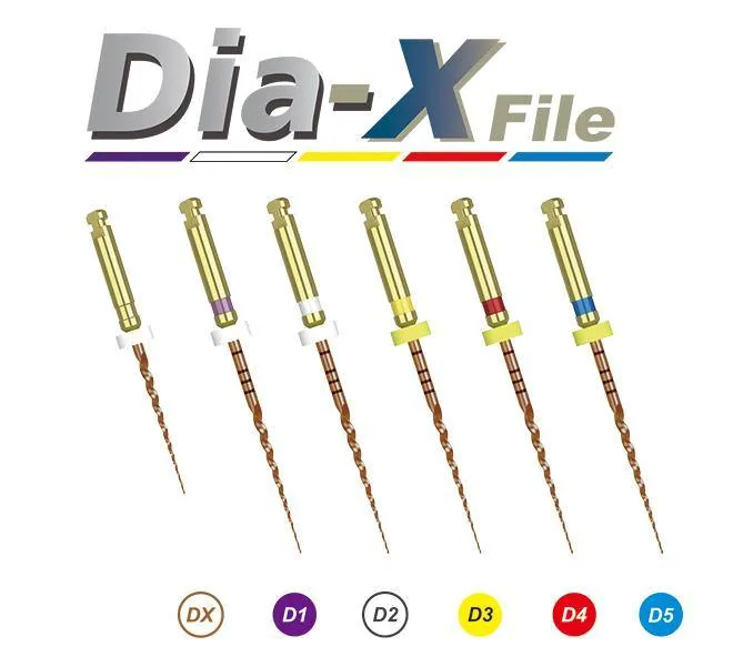 Dia-X Rotary Files 4 files/box (25 MM)