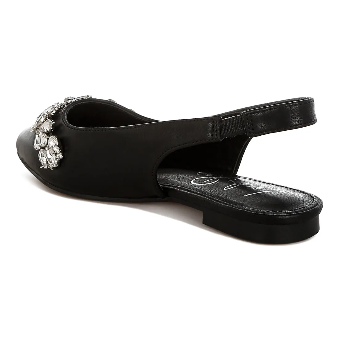 Diamante Embellished Flat Sandals