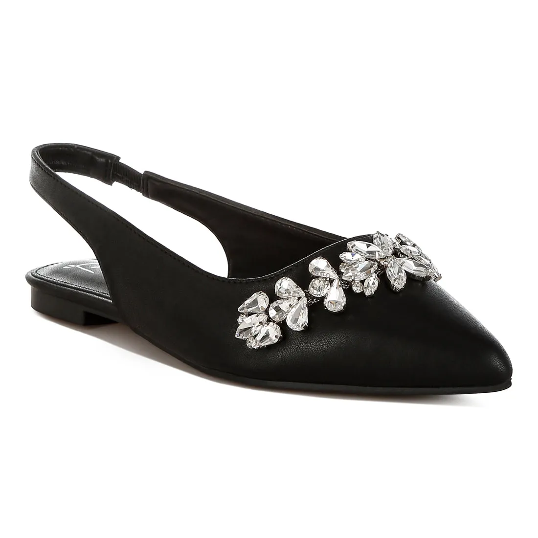 Diamante Embellished Flat Sandals