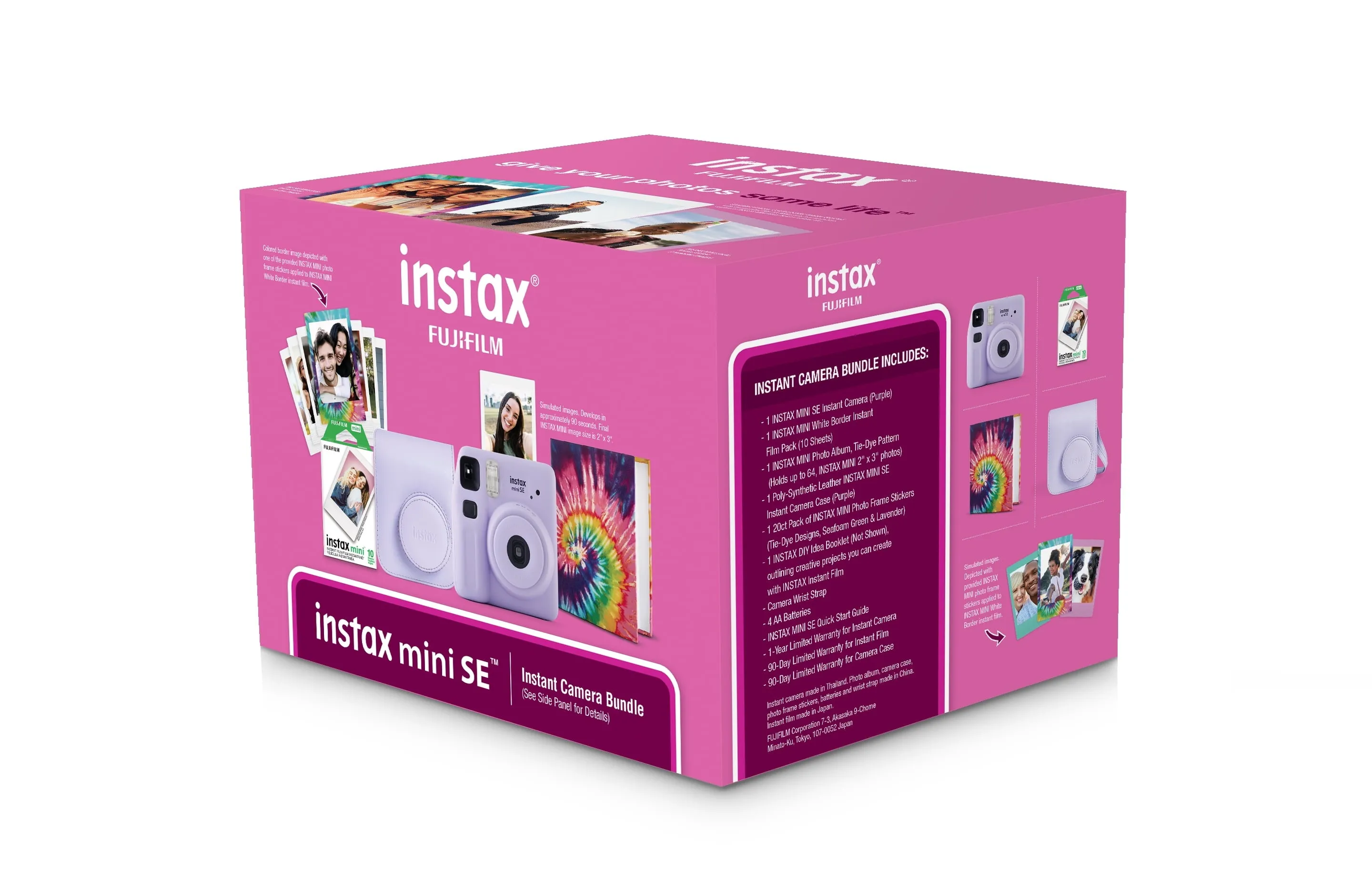 Fujifilm instax Mini SE Instant Camera Bundle, Lavender