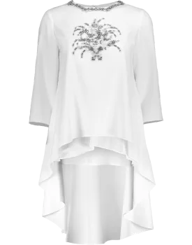 High Low Top With Crystals