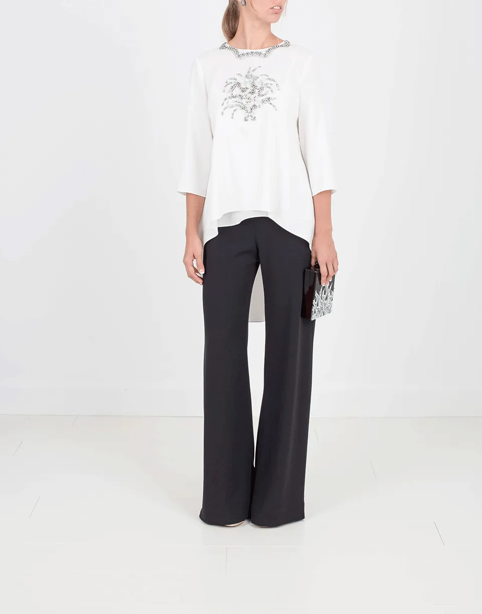High Low Top With Crystals