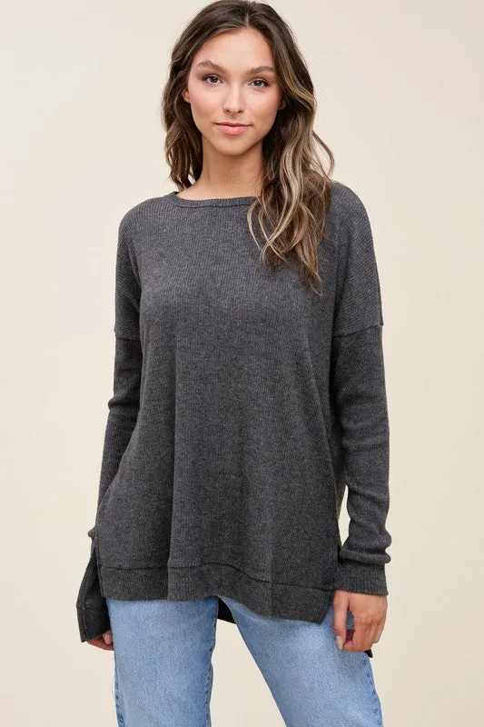 High Low Top with Slits