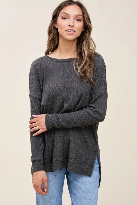 High Low Top with Slits