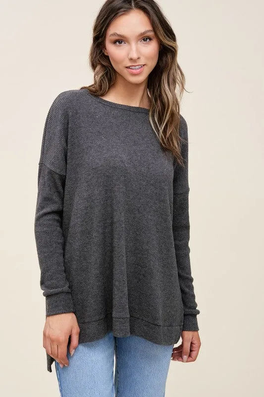 High Low Top with Slits