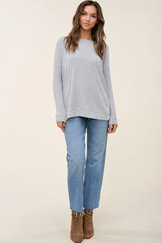 High Low Top with Slits
