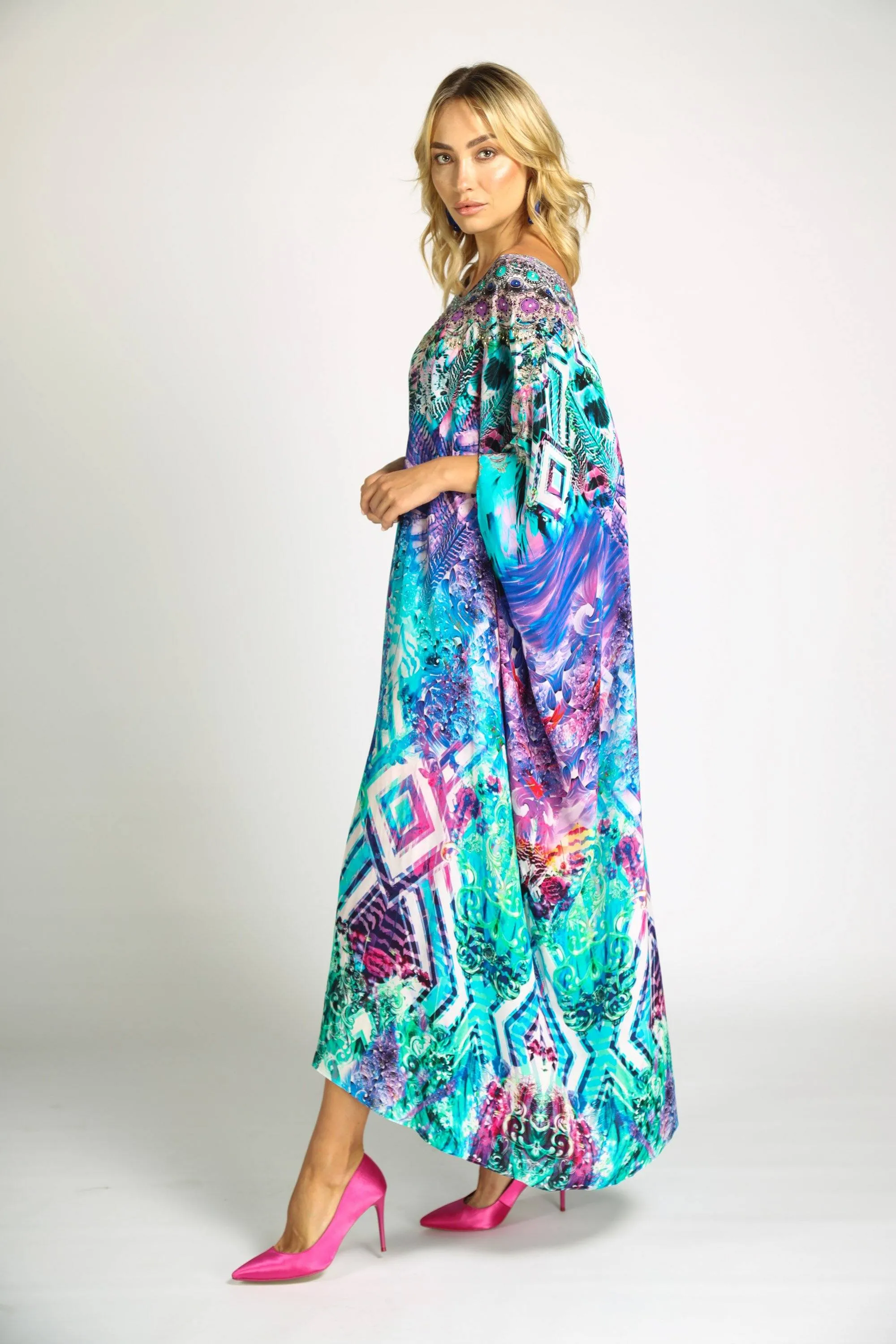 INDIGO SUMMER - Box Kaftan