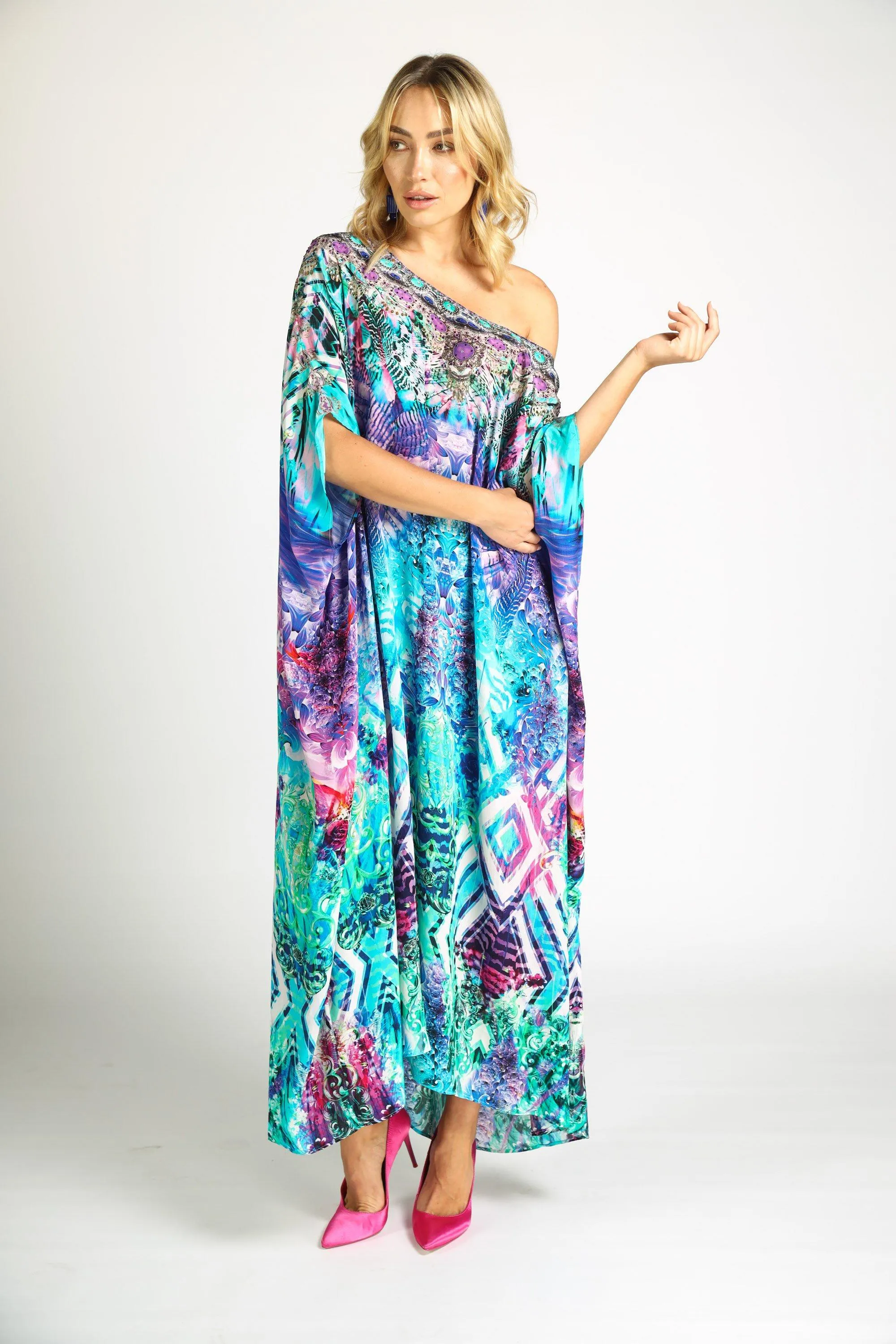 INDIGO SUMMER - Box Kaftan