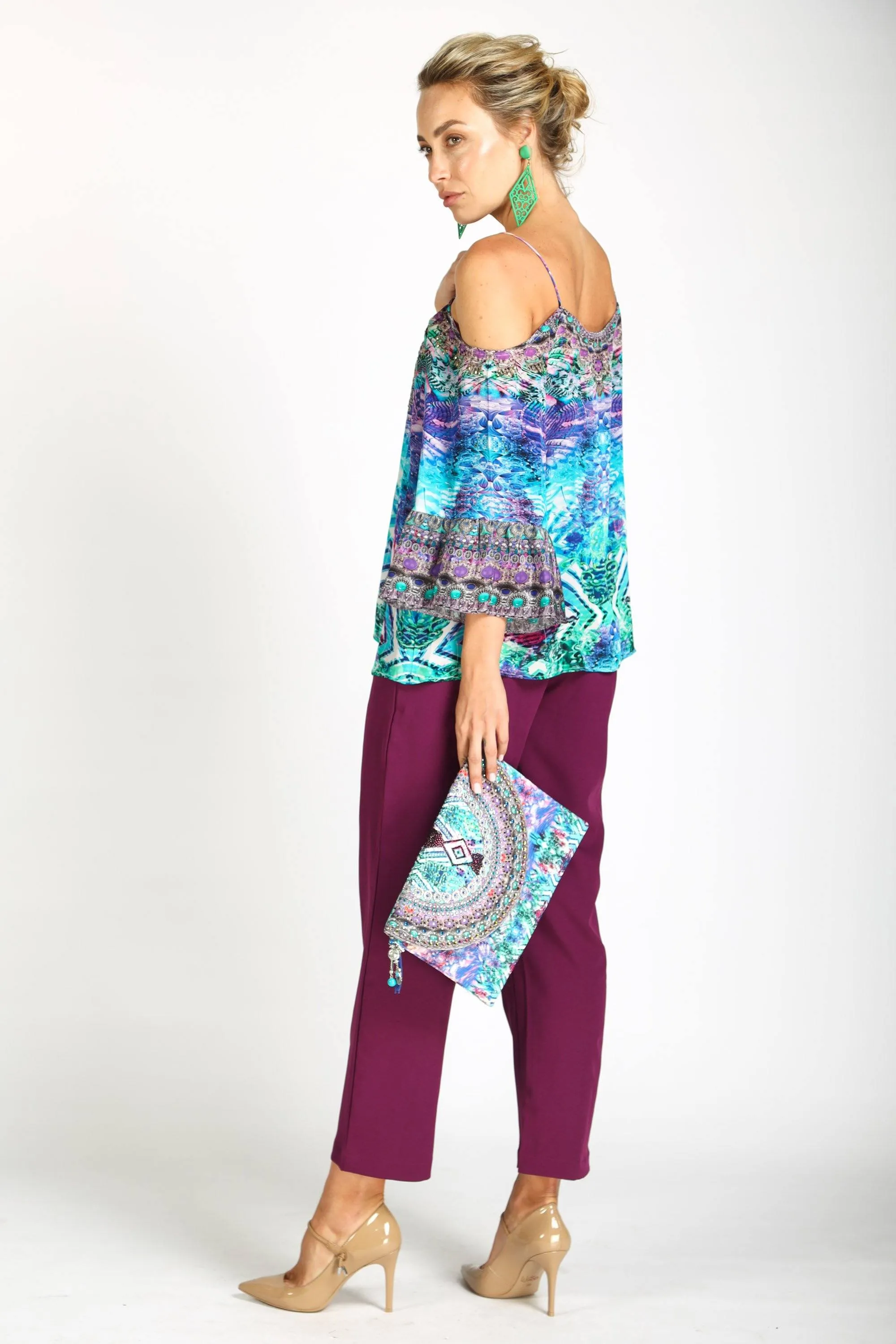 INDIGO SUMMER - CLUTCH BAG