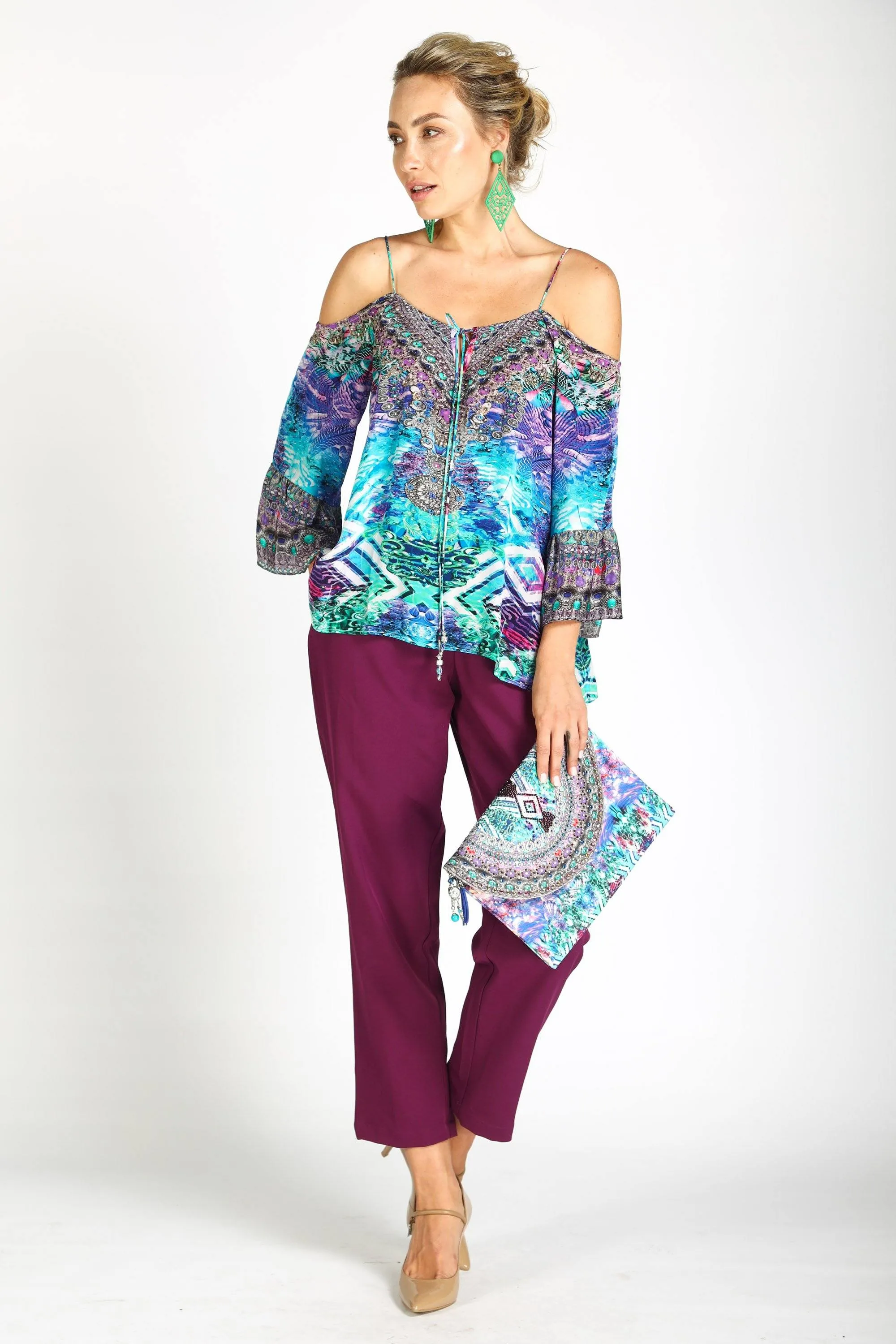 INDIGO SUMMER - CLUTCH BAG
