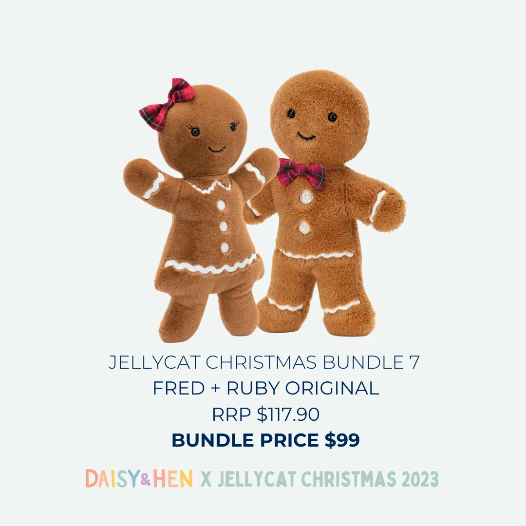 JELLYCAT Fred   Ruby Original Bundle