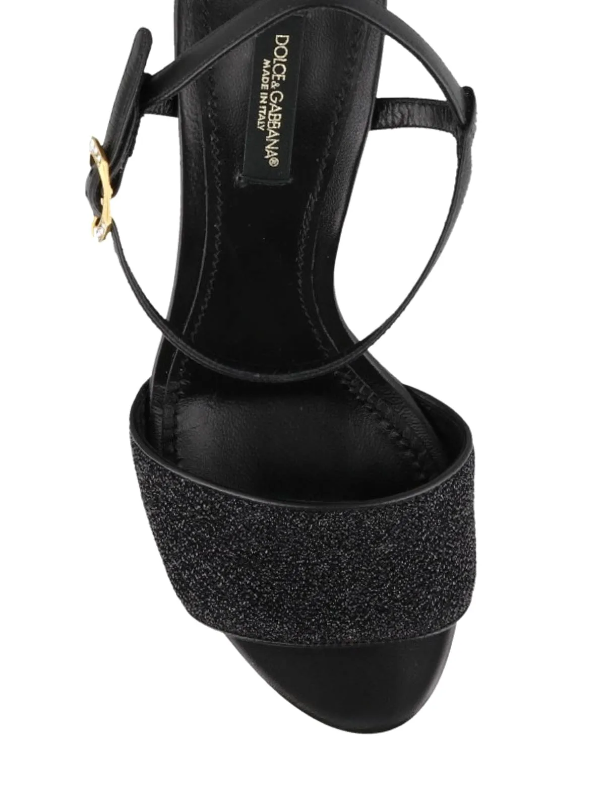 Keira Sculpture Heel Lurex Sandals
