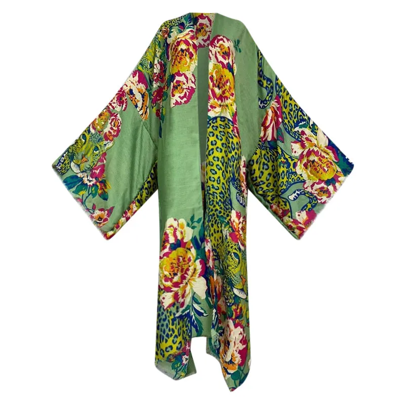 Leopard Garden Kimono