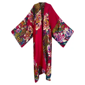 Leopard Garden Kimono