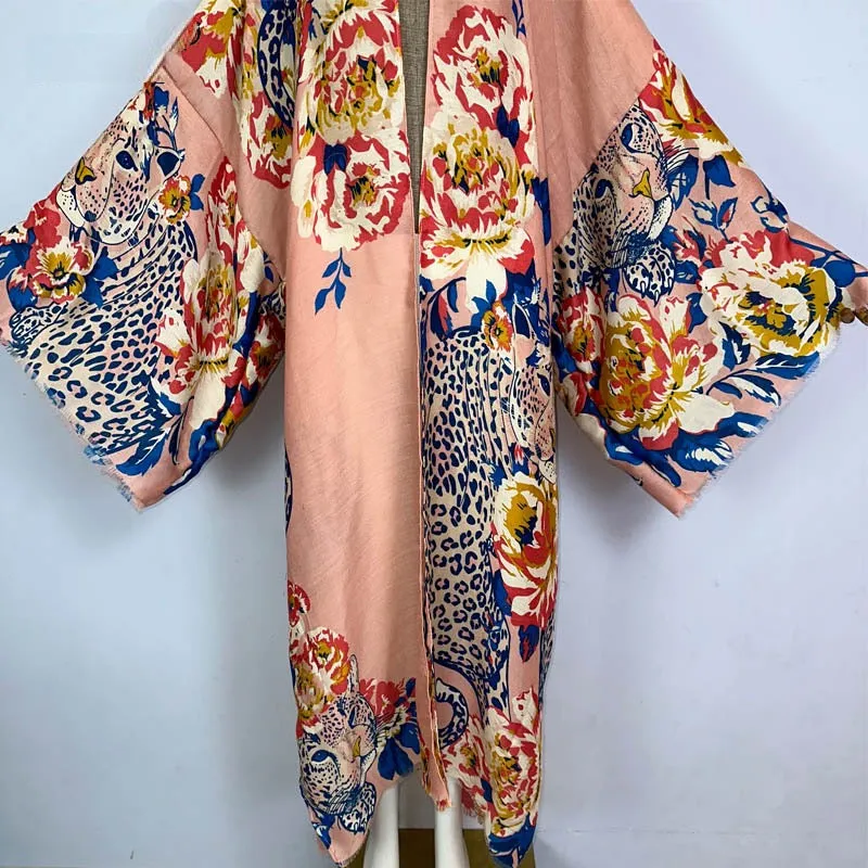 Leopard Garden Kimono