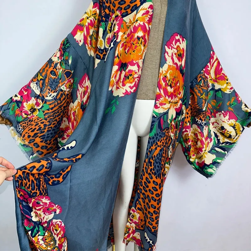Leopard Garden Kimono