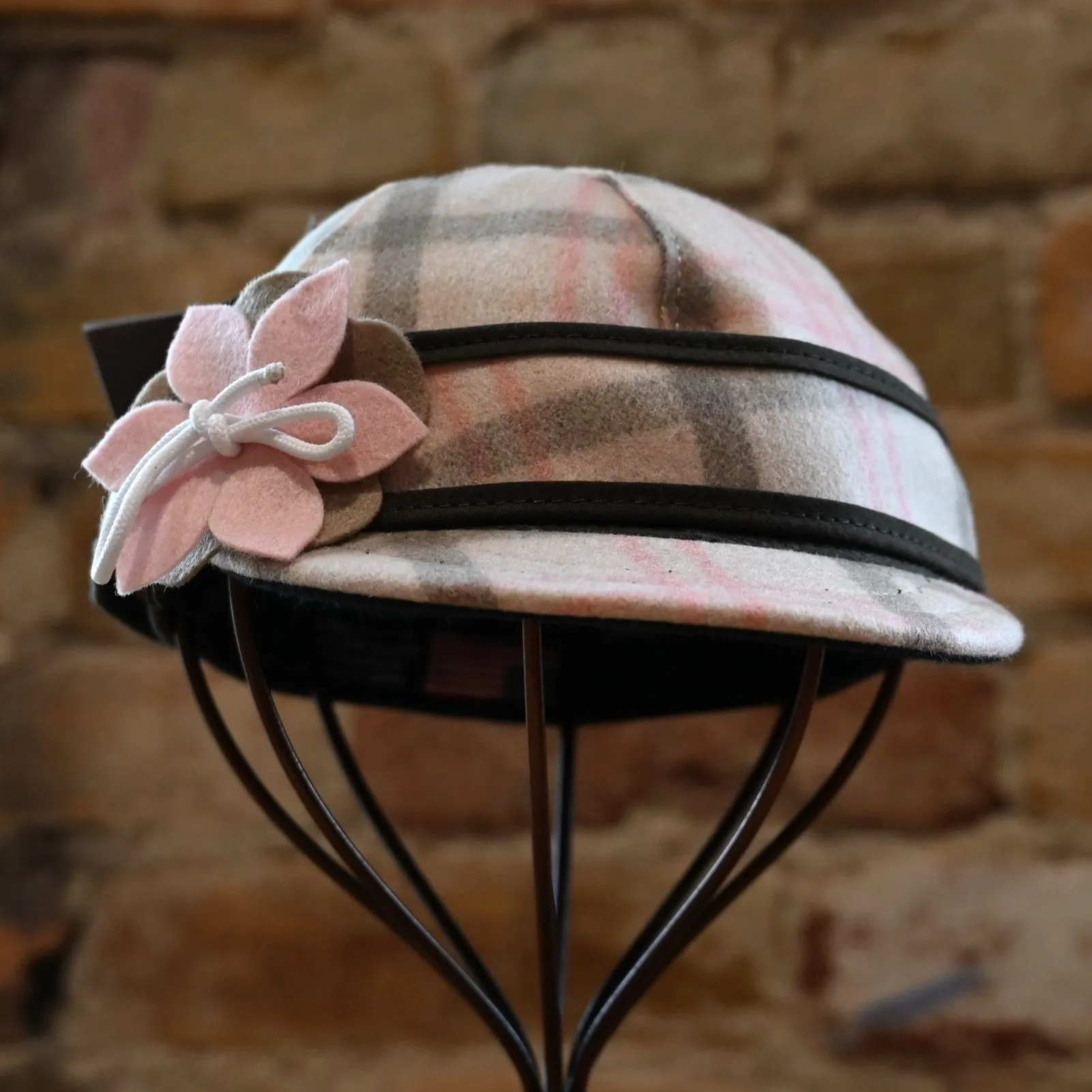 Lil Stormy Kromer Petal Pusher Cap in Vanilla Rose