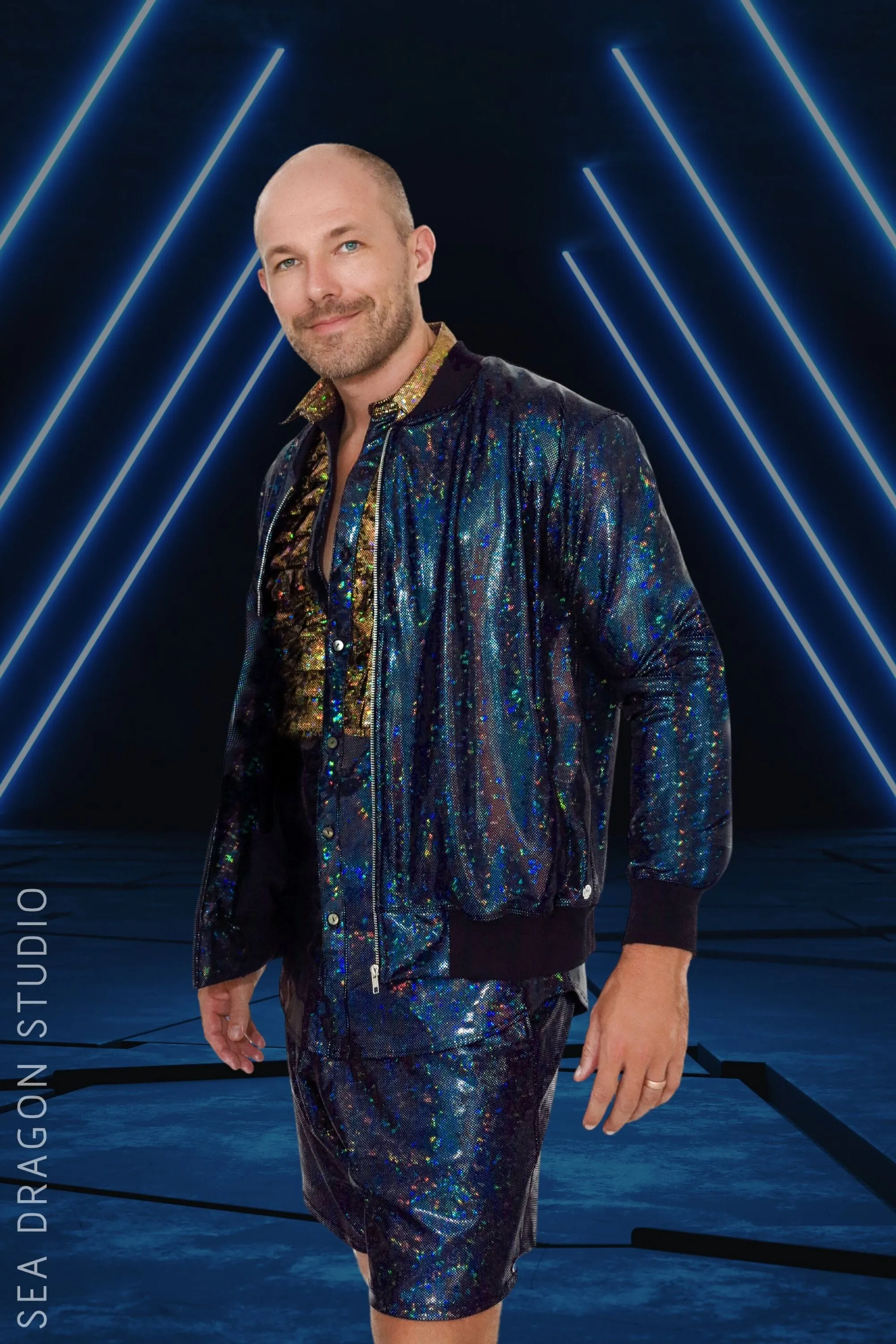 Mens Holographic Bomber Jacket | 13 Colors