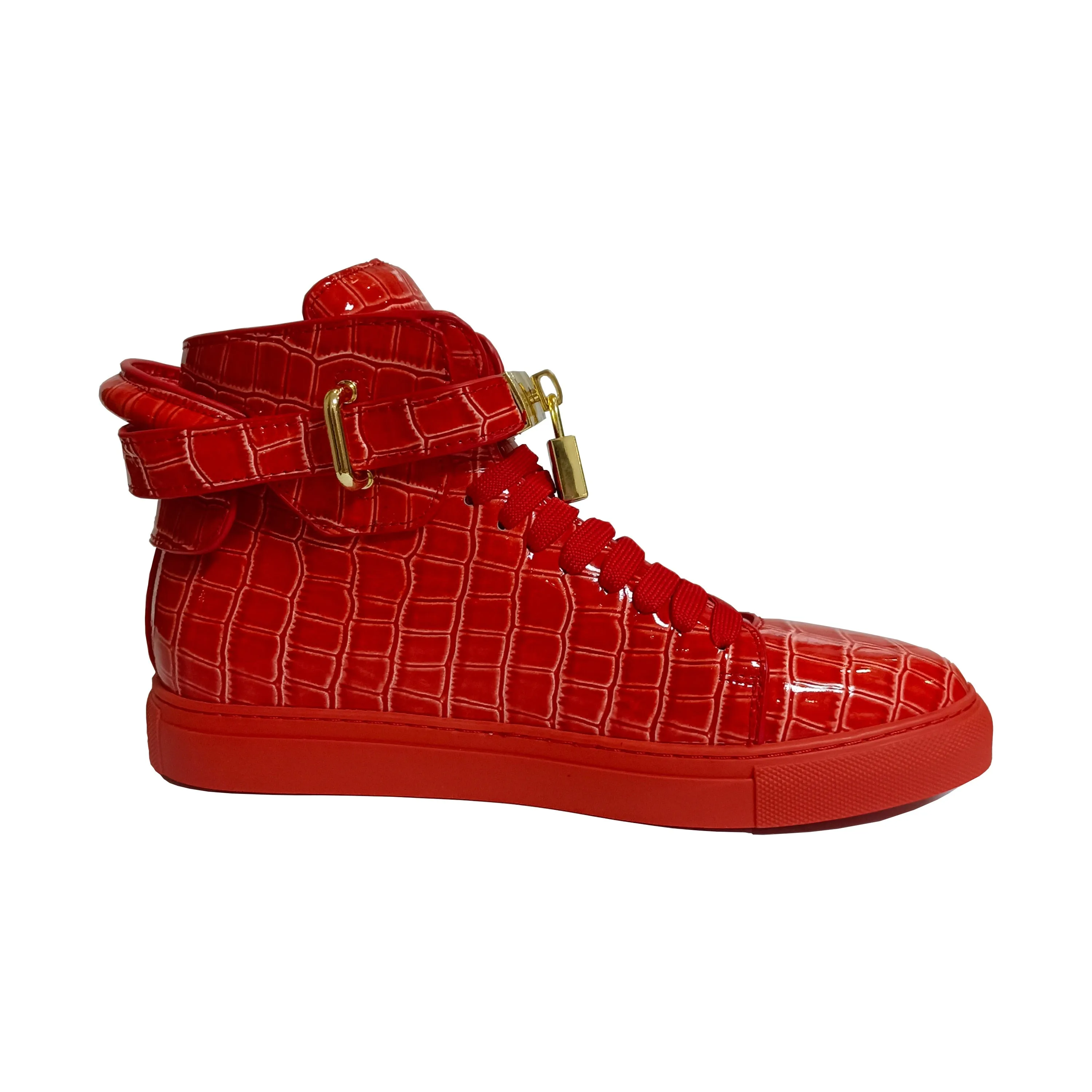 Men's Pattern High Top Sneakers