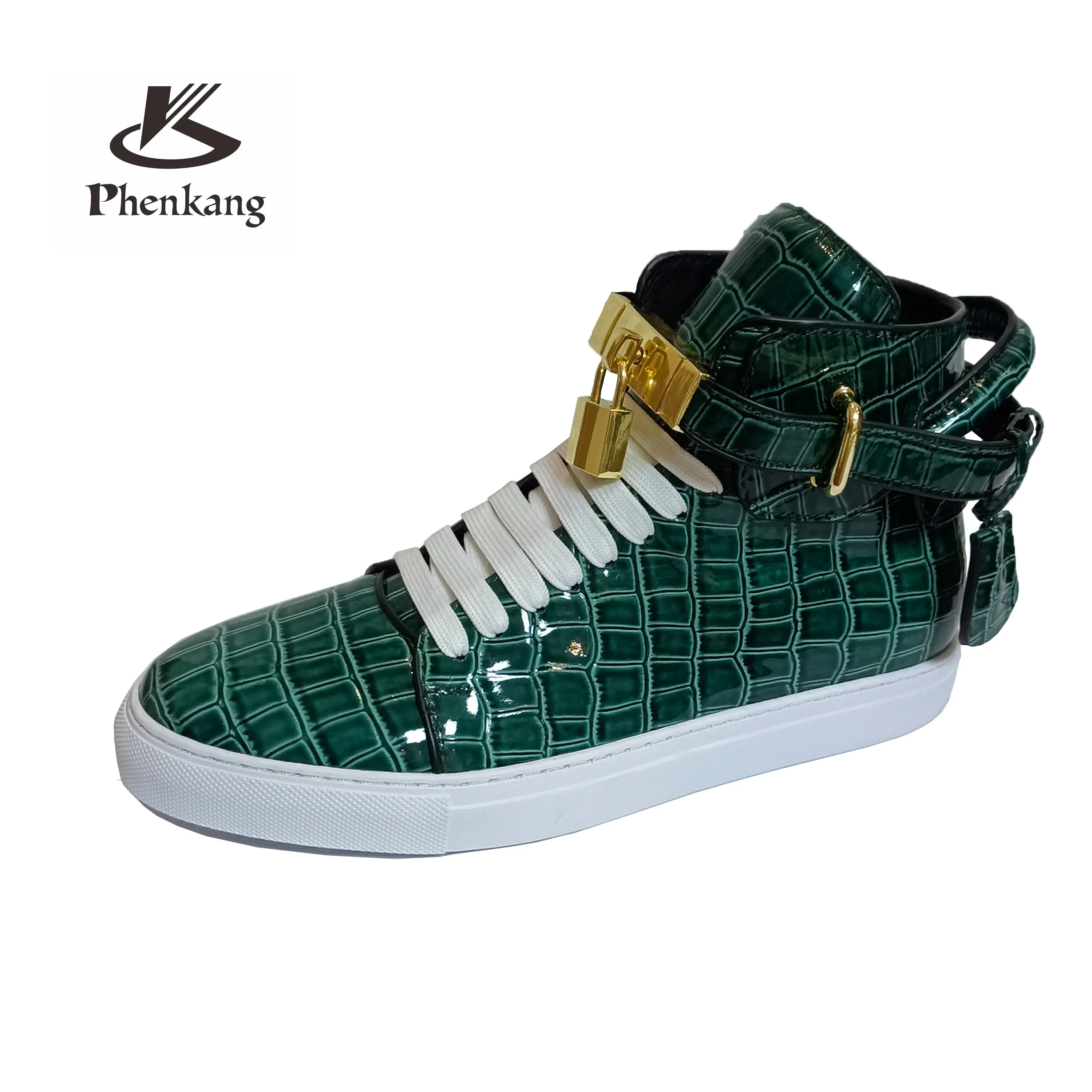 Men's Pattern High Top Sneakers