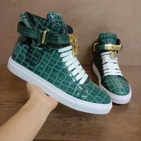 Men's Pattern High Top Sneakers
