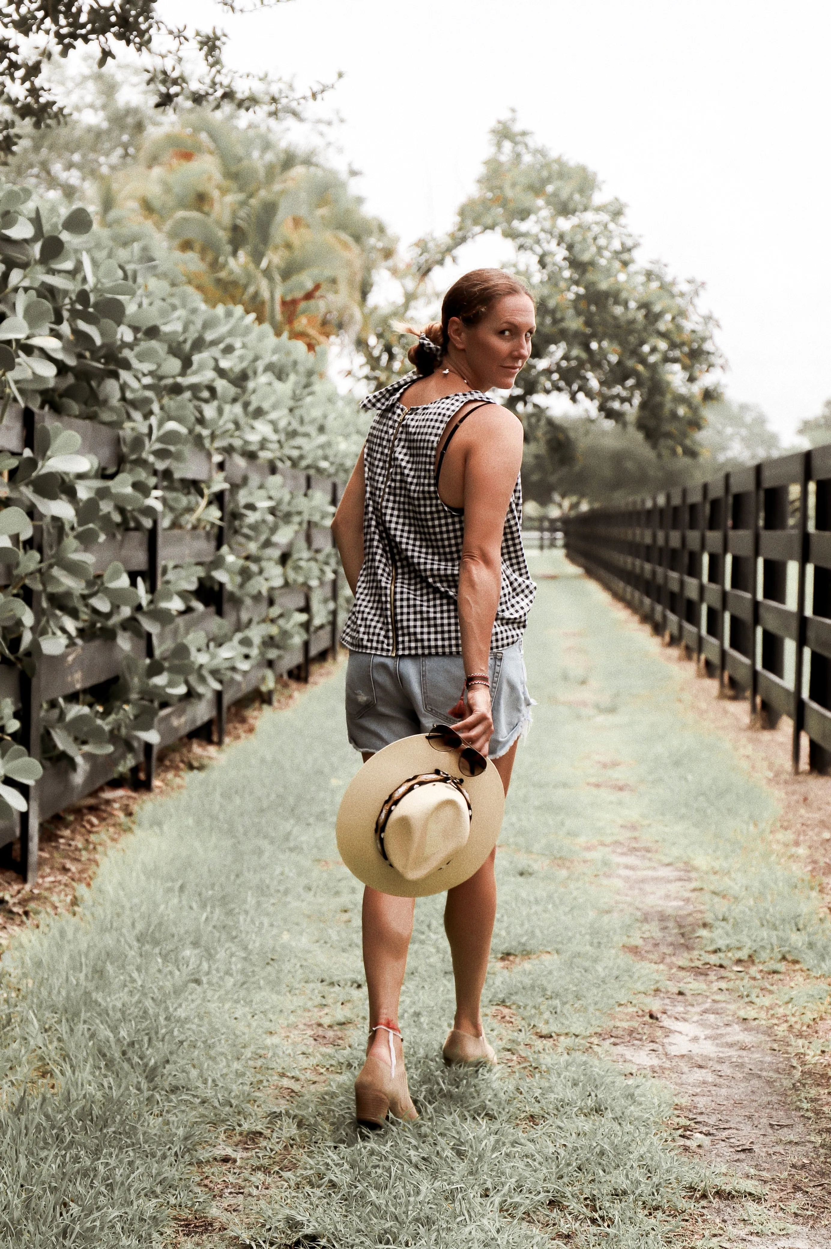 Milou Gingham Vest