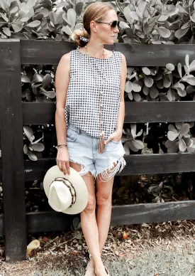 Milou Gingham Vest